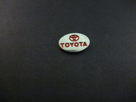 Toyota autologo zilverkleurig-rood